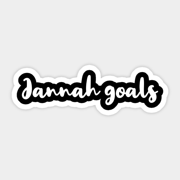 Islamic Jannah Goals Sticker by Muslimory